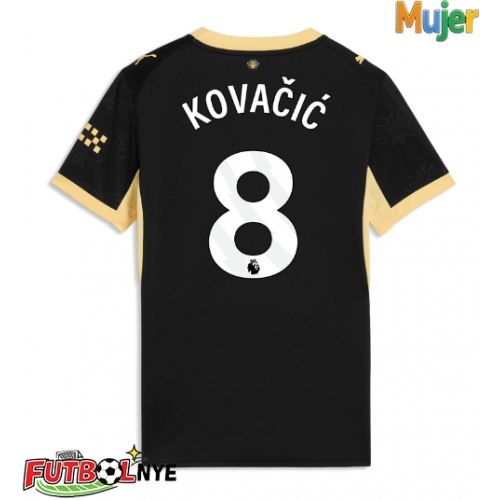 Camiseta Manchester City Mateo Kovacic #8 Visitante Equipación para mujer 2026-27 manga corta